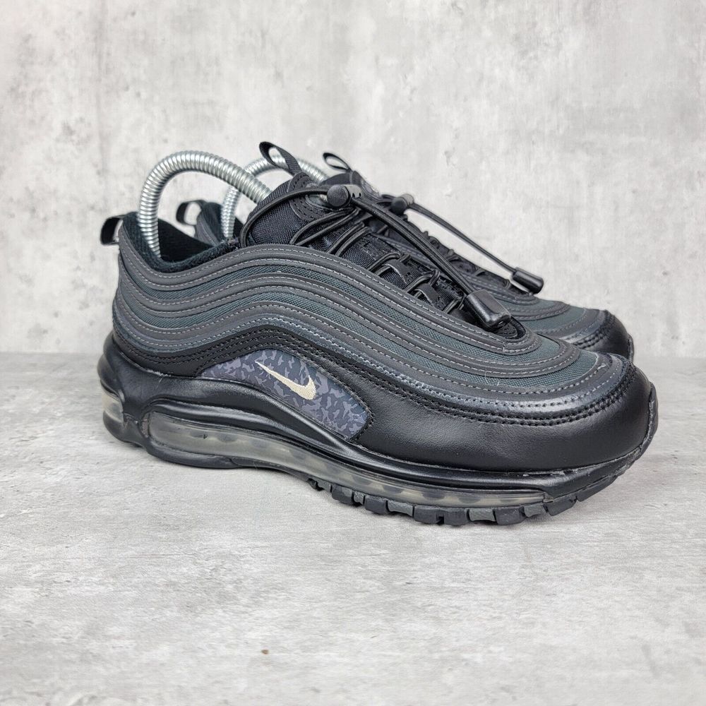 Nike Air Max 97 Black Womens Size‎ 7 Shoes Sneakers Anthracite Pewter DH0558-001